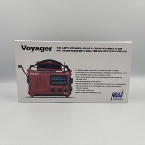 Kaito KA500 Voyager Solar Crank Battery Shortwave Emergency NOAA Radio & Charger